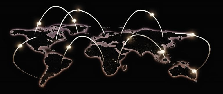 fiberoptic connections around the world